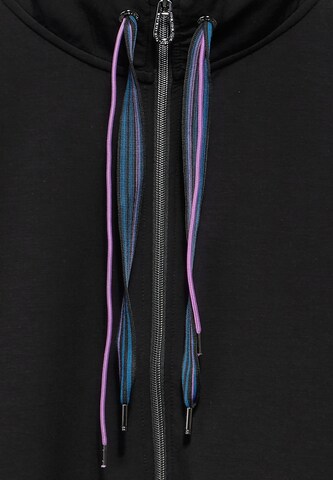 CECIL Zip-Up Hoodie in Black