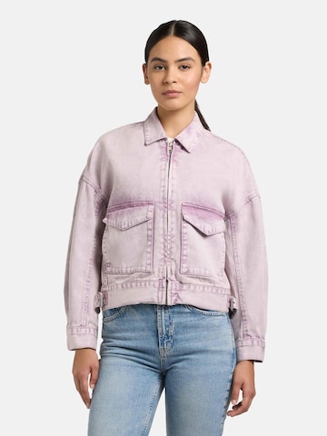 khujo Between-season jacket 'Nelina' in Purple: front