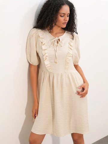 Bigdart Dress in Beige