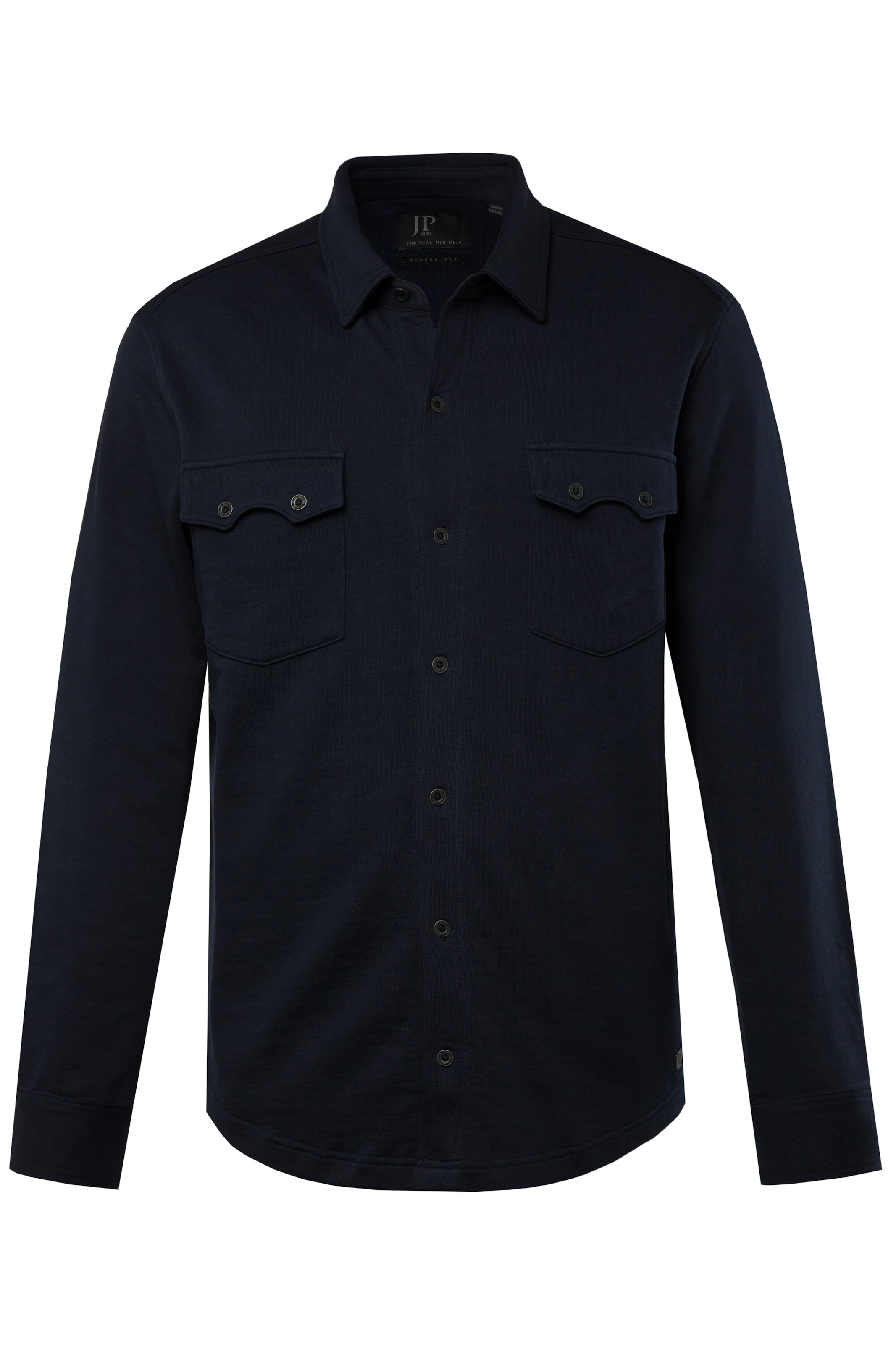 JP1880 Regular Fit Hemd in Blau: Vorderseite