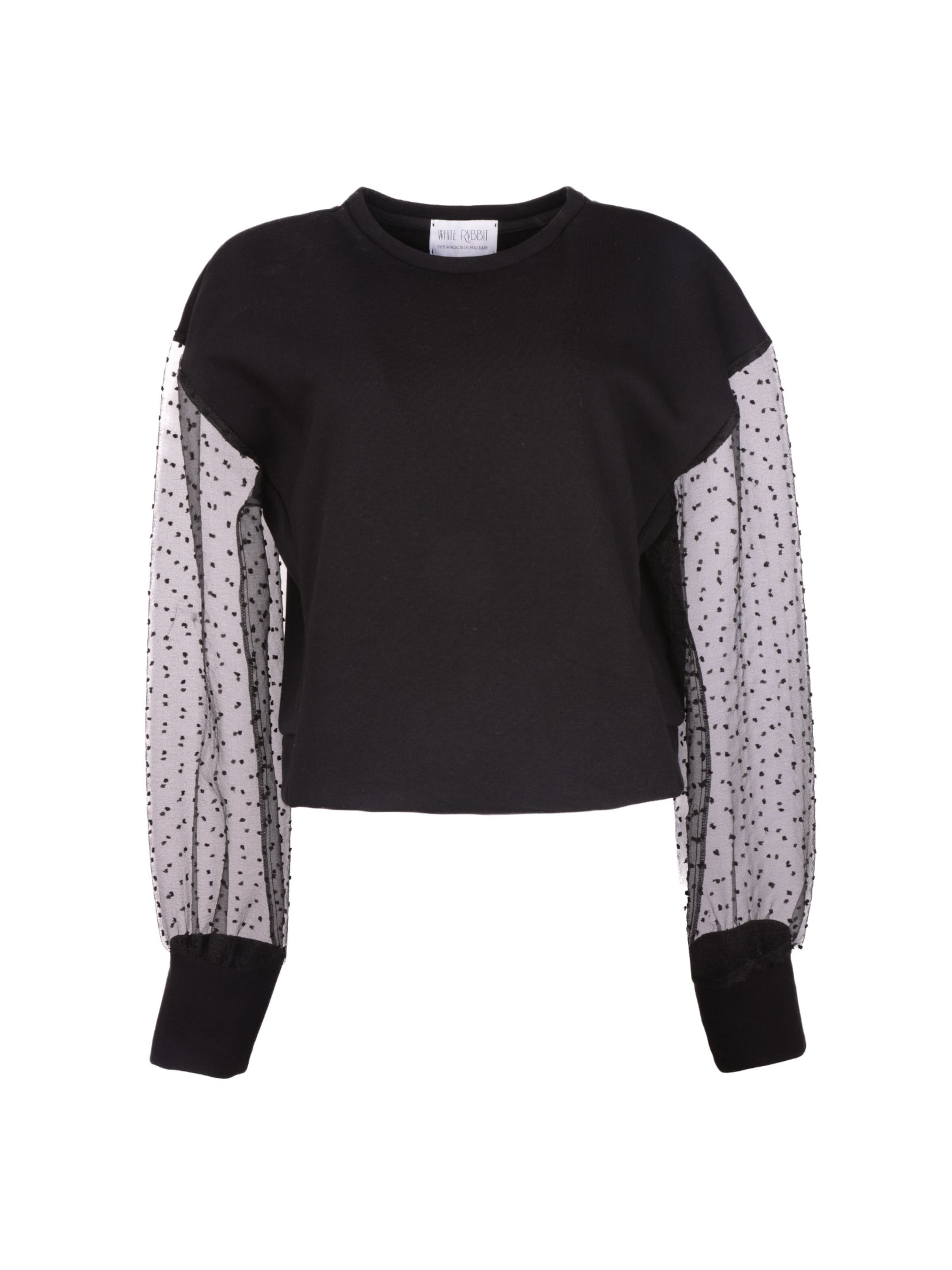 WHITE RVBBIT Sweatshirt in Black: front