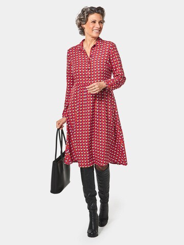 Goldner Shirt Dress in Red