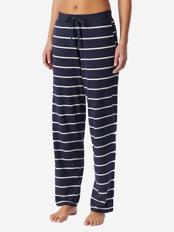 SCHIESSER Pyjamahose 'Mix & Relax' in Blau