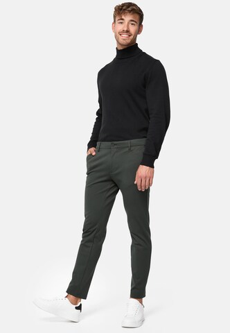 JEFF Slimfit Chinohose Burch' in Grün