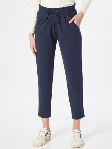 JDY Regular Pleat-Front Pants 'Catia' in Blue: front