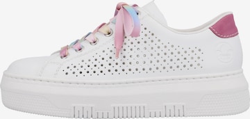 Baskets basses Rieker en blanc