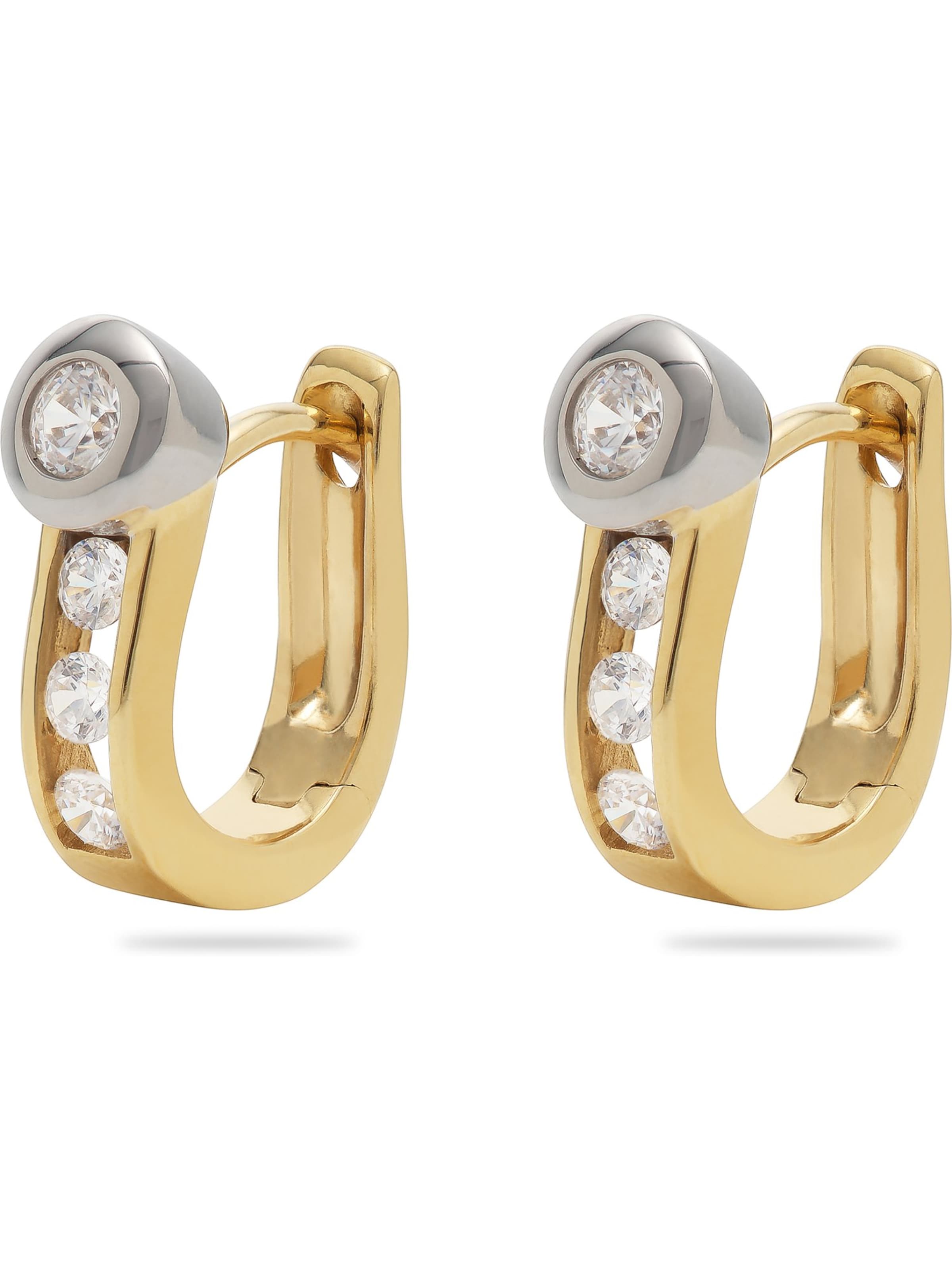 CHRIST Earrings in Gold: front