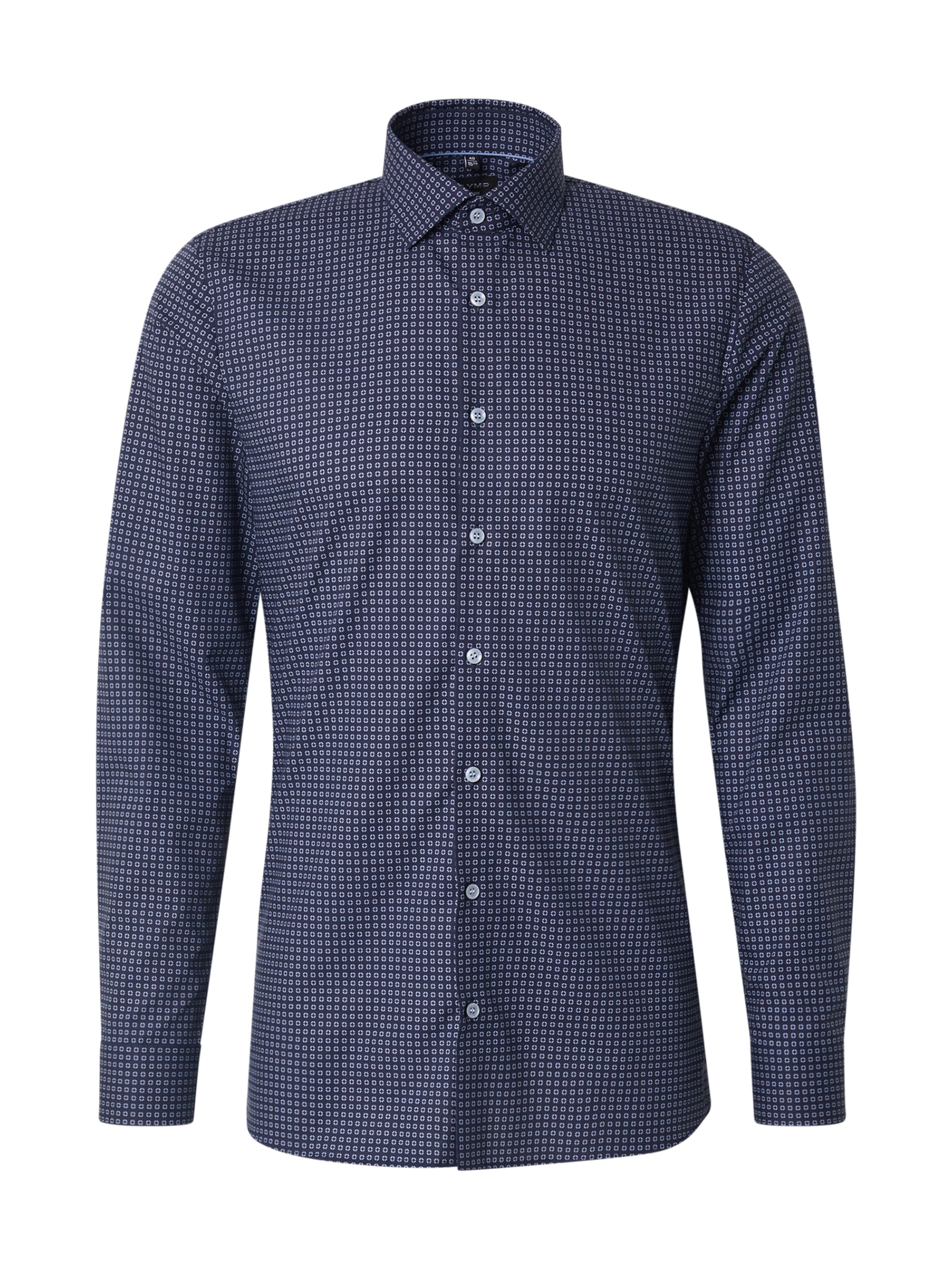 OLYMP Πολύ εφαρμοστό Πουκάμισο για το γραφείο σε μπλε: μπροστά