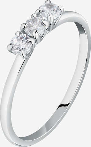 Live Diamond Ring in Silver: front