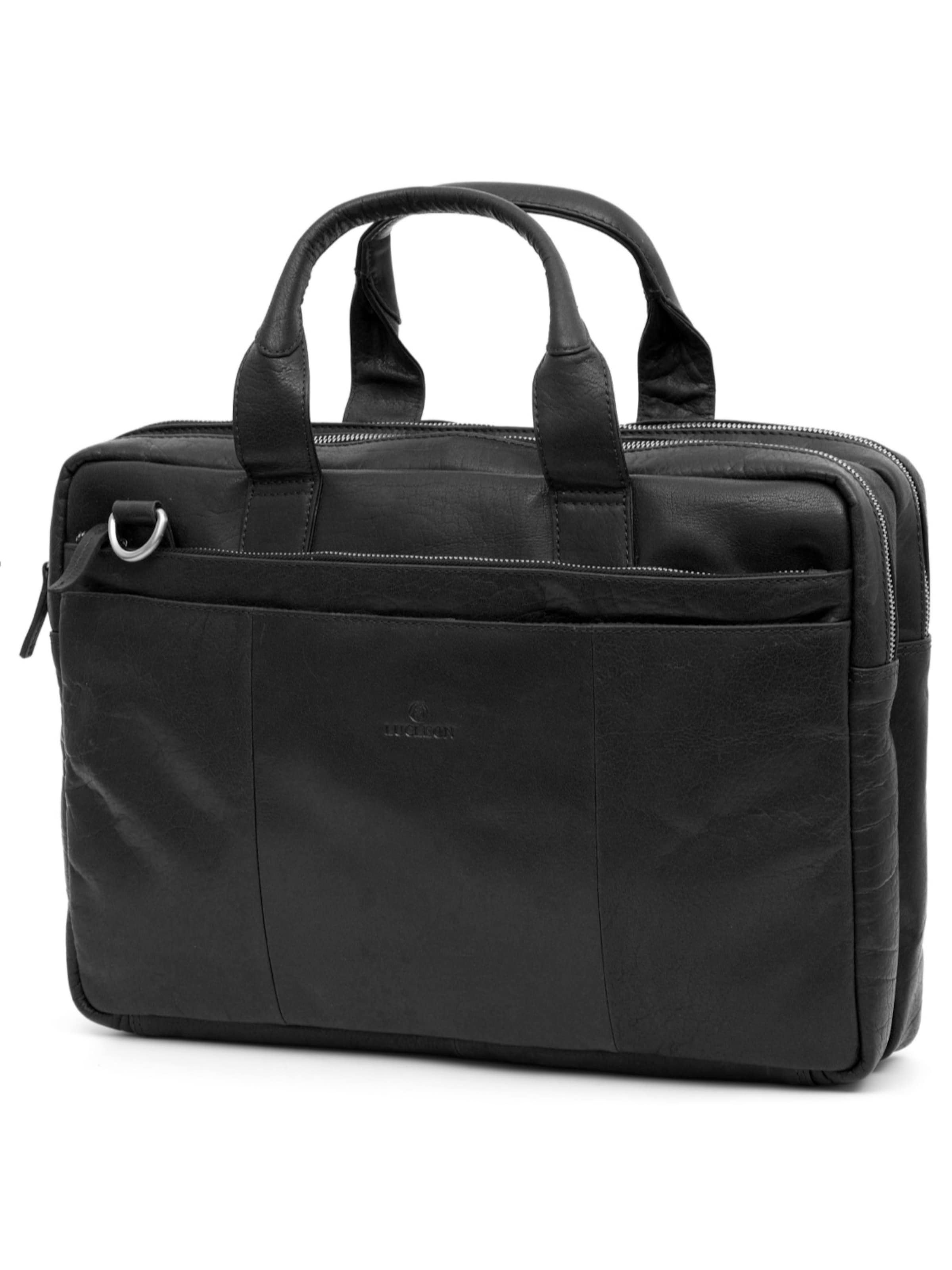 Lucleon Gym Bag 'Montreal' in Black: front