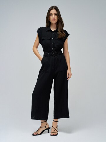 Salsa Jeans Jumpsuit in Zwart: voorkant