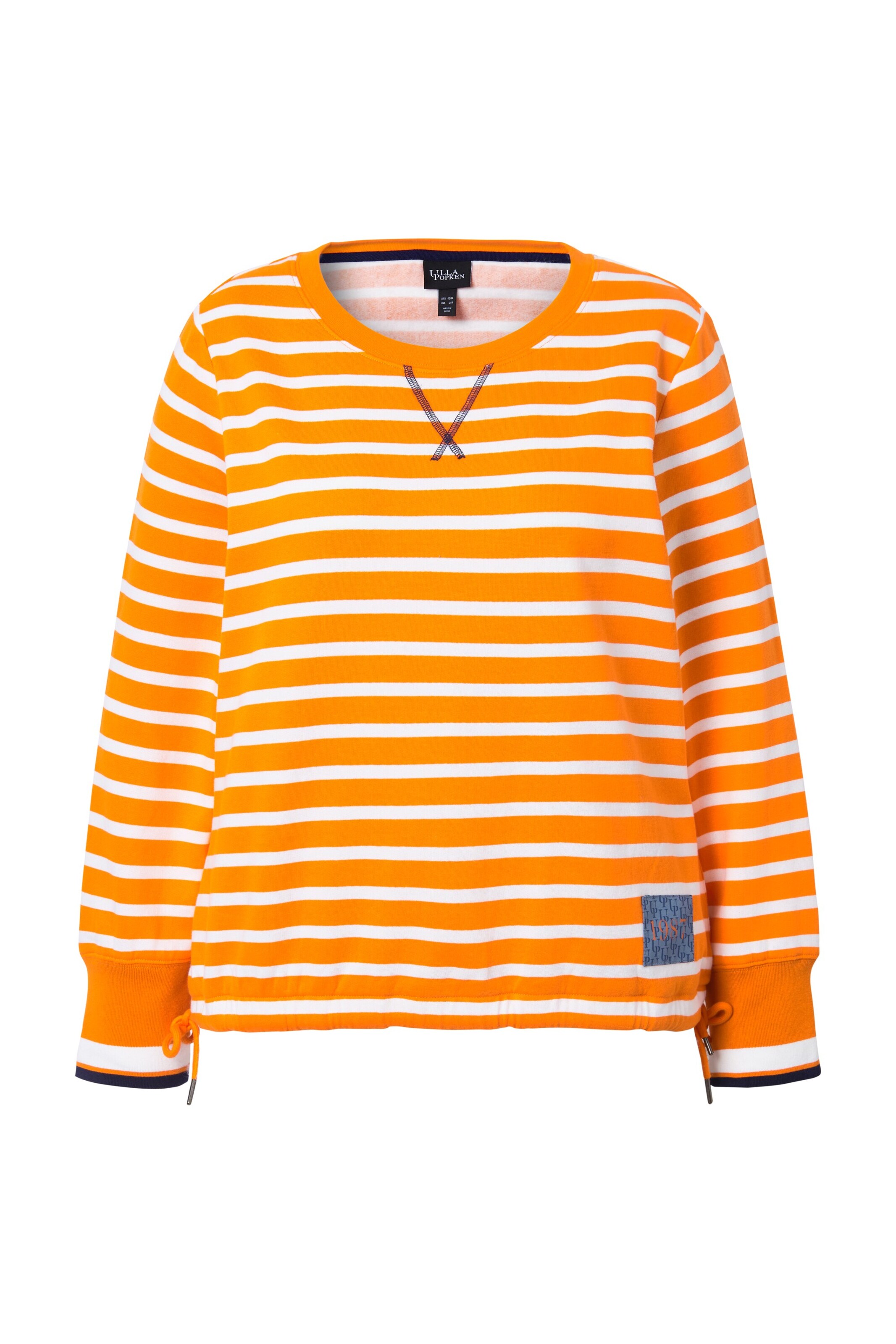 Ulla Popken Sweatshirt in Oranje: voorkant