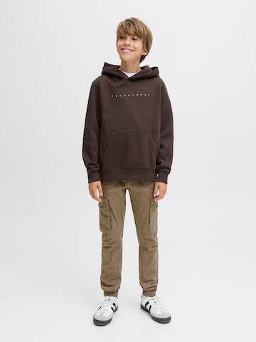 Jack & Jones Junior Tapered Broek 'JJIPaul JJFlake' in Bruin