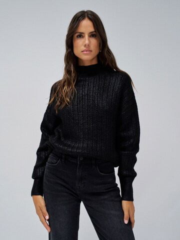 Pull-over Salsa Jeans en noir : devant