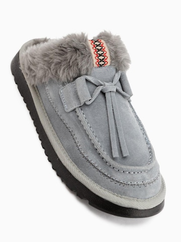 Limoya Pantolette 'Tisha' in Grau: Vorderseite