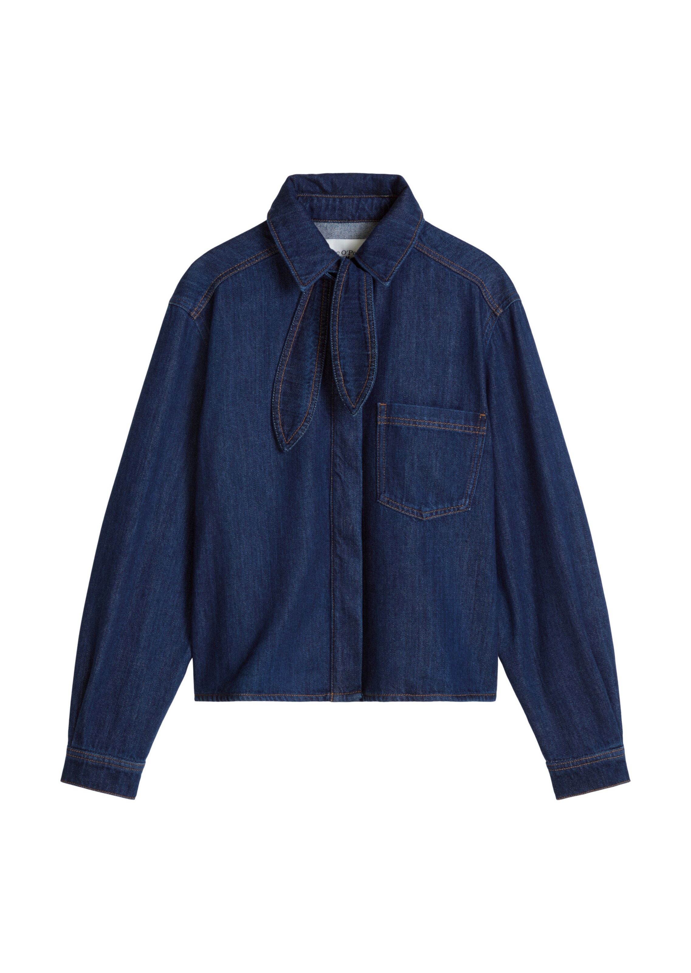 Marc O'Polo DENIM Blouse in Blauw: voorkant