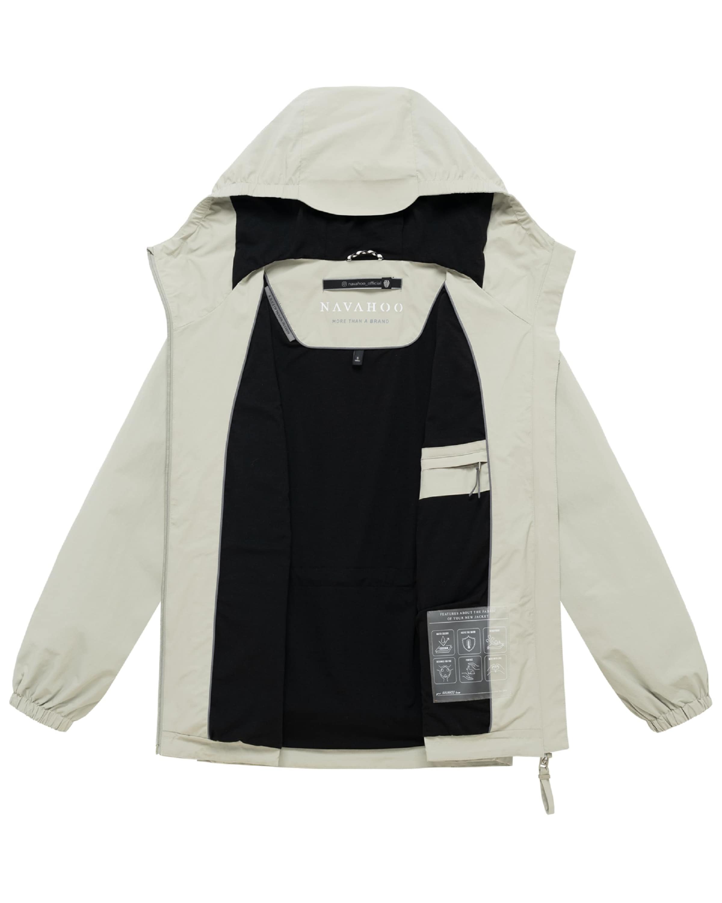 NAVAHOO Jacke 'Donnerwetter 14' in Grau