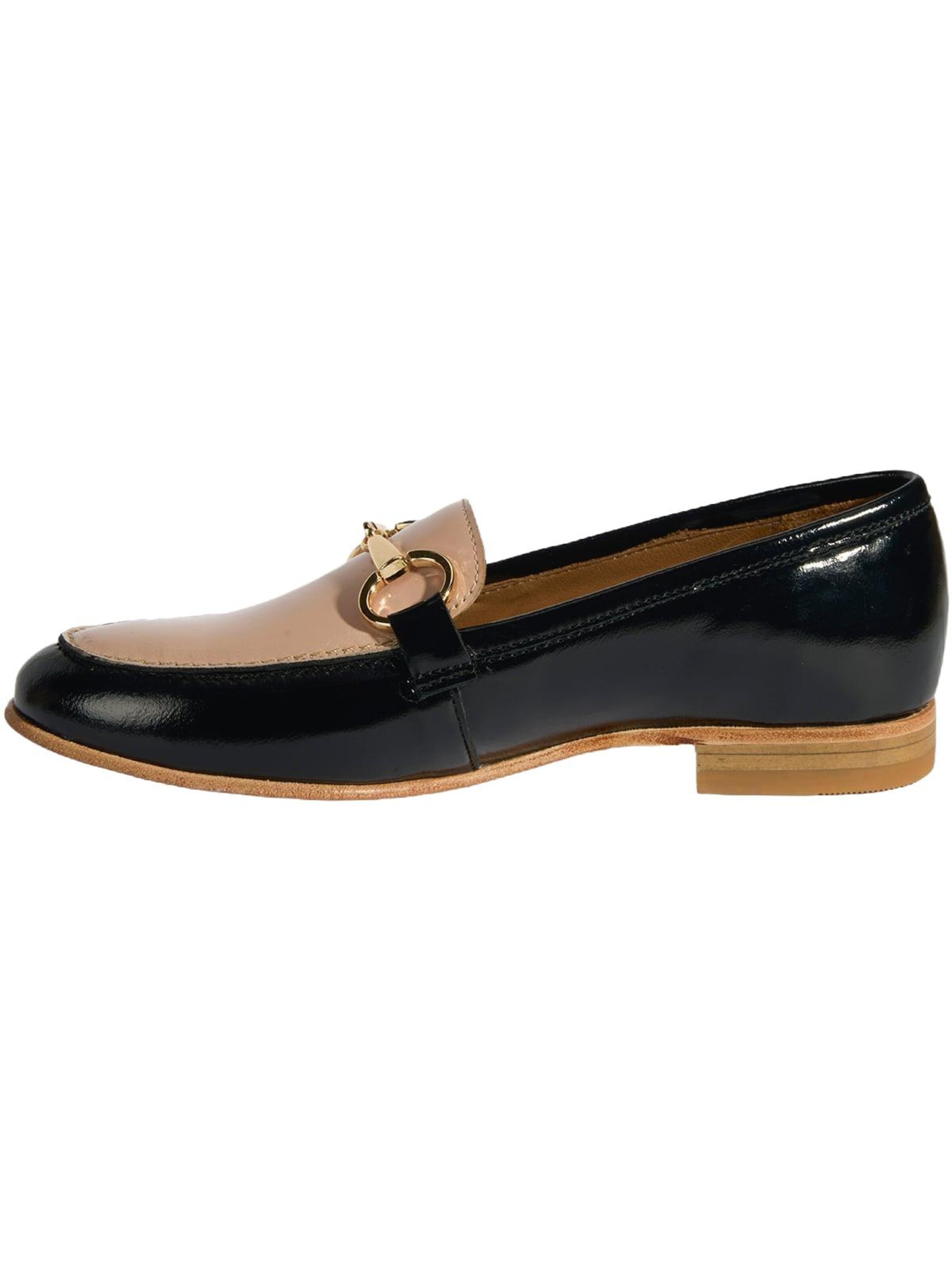 Desa Moccasin 'Slip-Ons' in Black: front