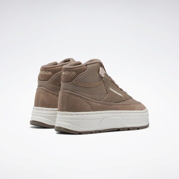 Sneaker alta 'Club C Geo' di Reebok in marrone