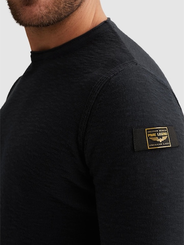 Pull-over 'PME LEGEND - Pullover with badge and contrast detail' PME Legend en bleu