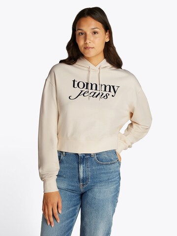 Sweat-shirt Tommy Jeans en blanc : devant