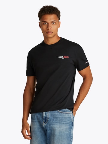 Tommy Jeans - Camiseta en negro: frente