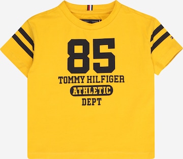 Tricou de la TOMMY HILFIGER pe galben: față