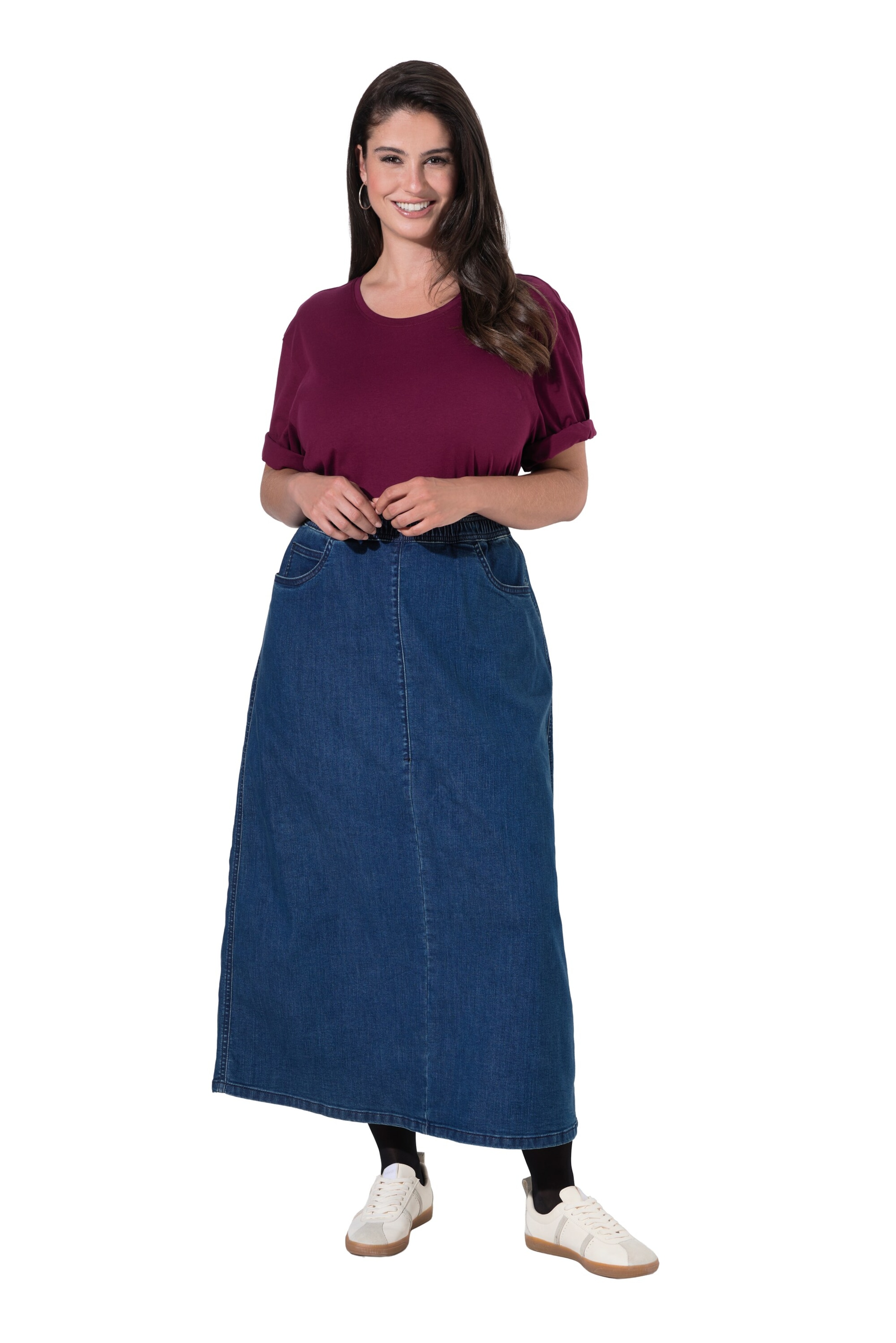 Ulla Popken Rok in Blauw