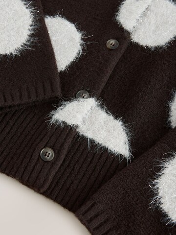 Next Gebreid vest in Bruin
