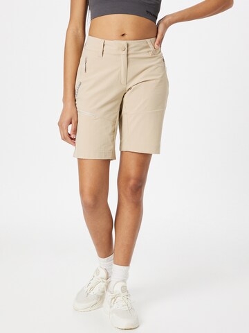 Schöffel Regular Outdoorbroek 'Toblach 2' in Beige: voorkant