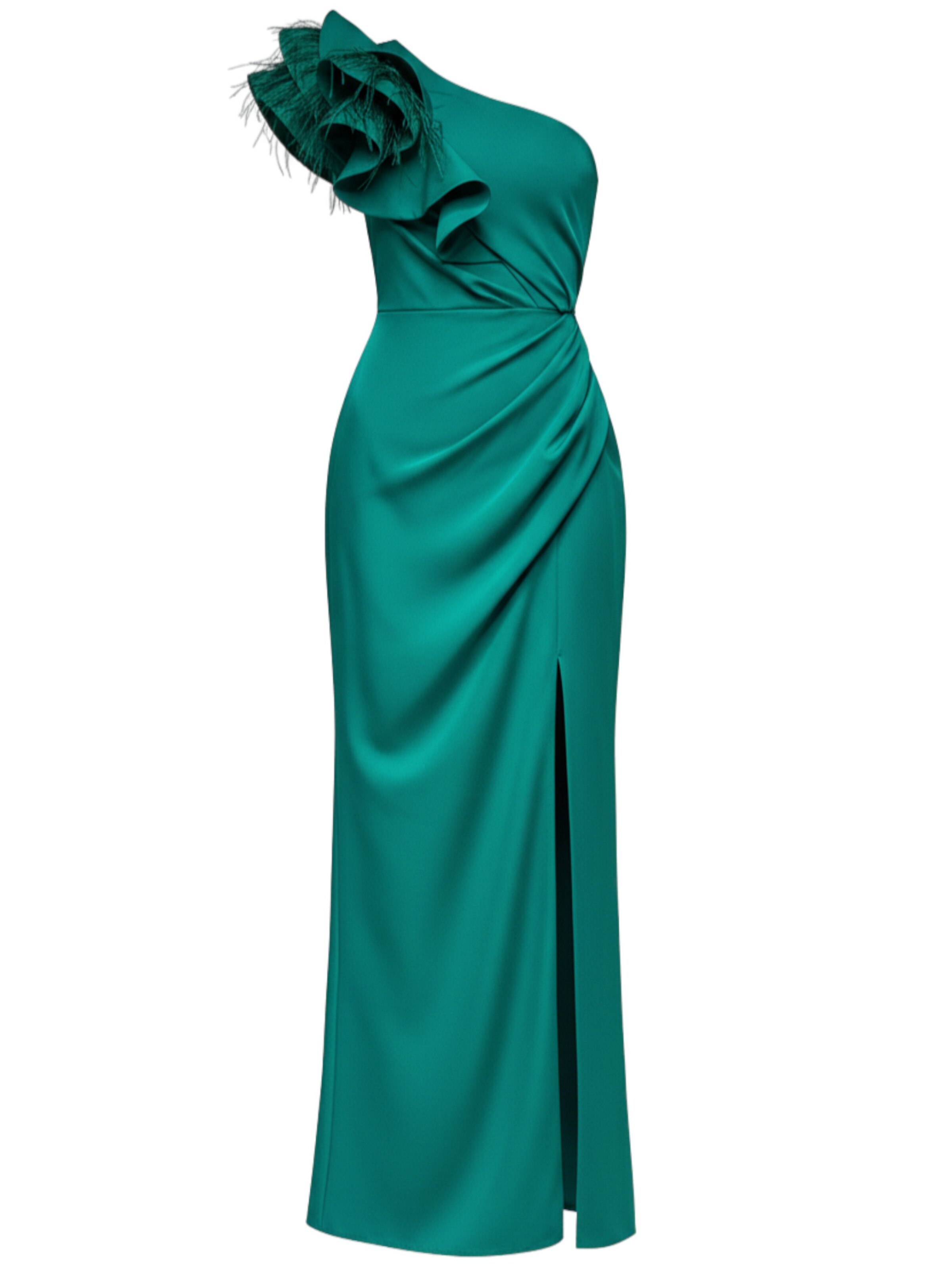 Ombre Avondjurk in Groen: voorkant