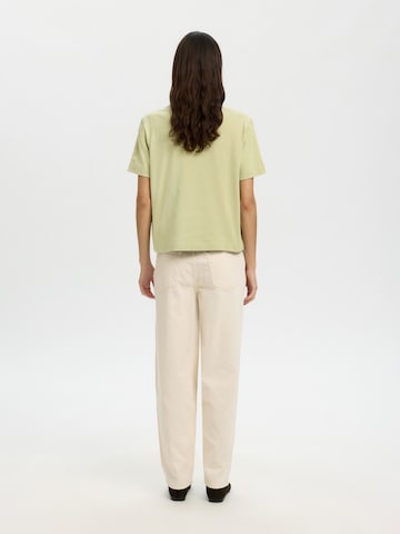 Tricou 'SLFEssential' de la SELECTED pe verde