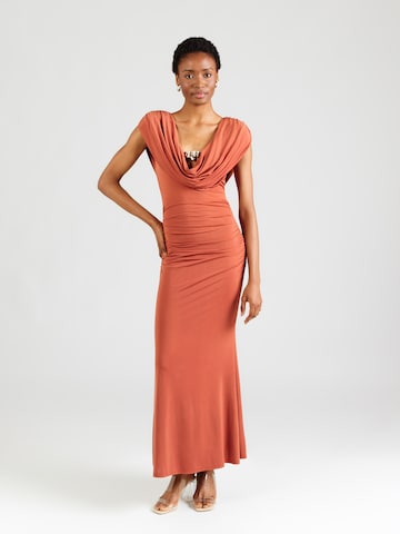 Lipsy Dress in Orange: front