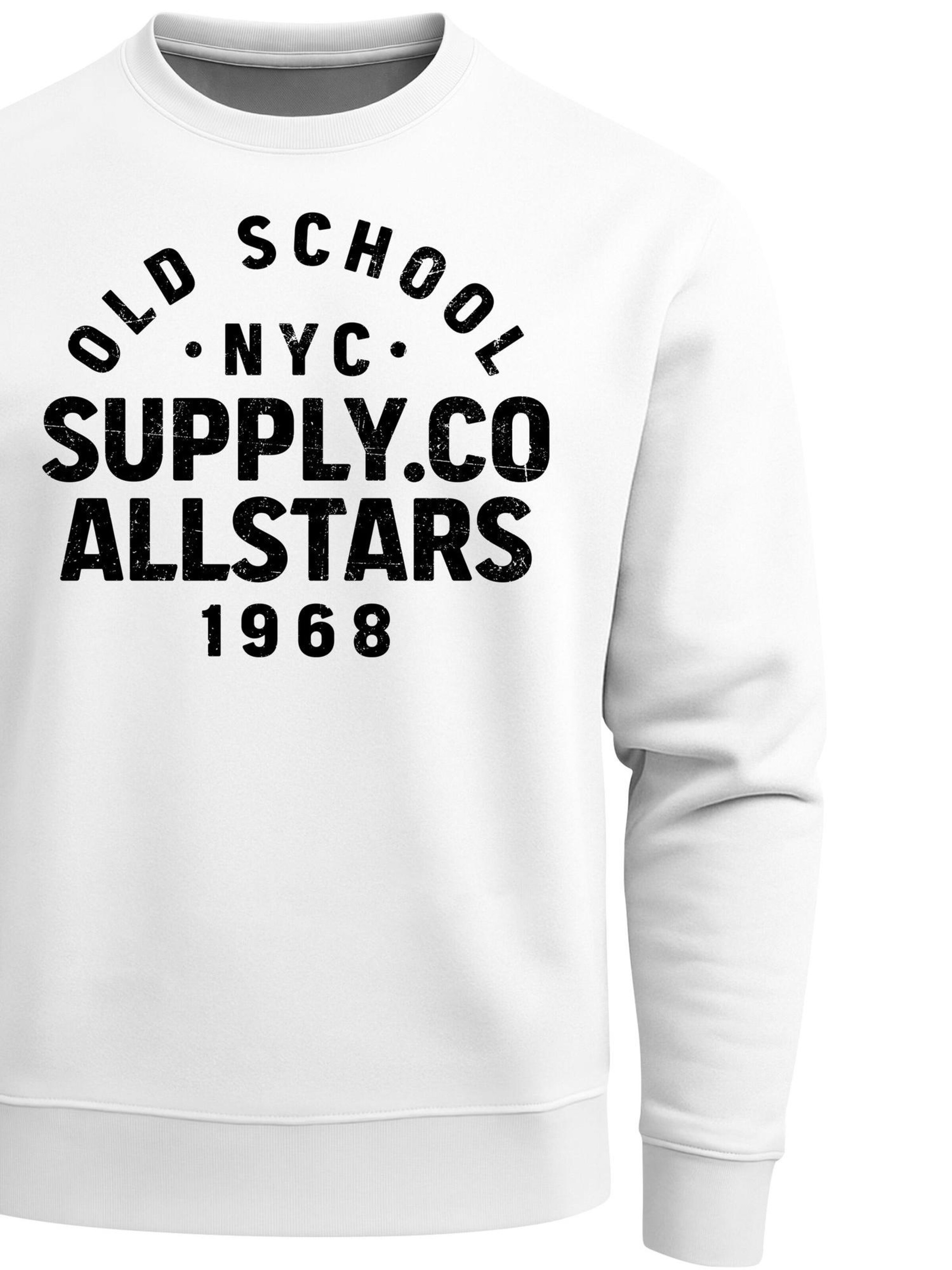 Neverless Sweatshirt 'Oldschool 3' in White