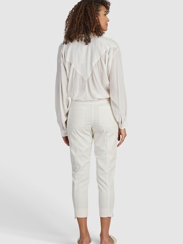 MARC AUREL Slimfit Cargobroek in Wit