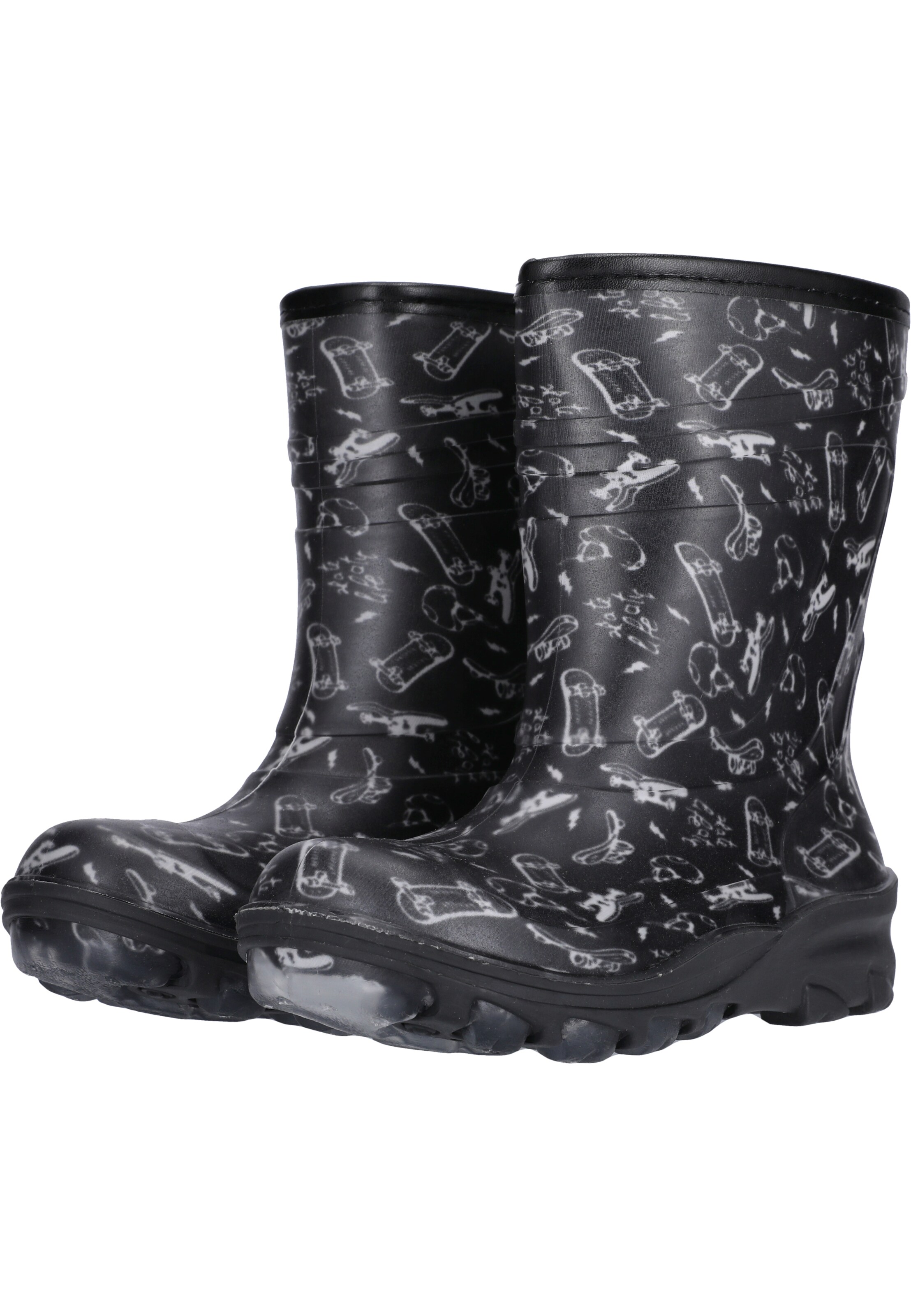 ZigZag Rubber boot 'Cenerki' in Black