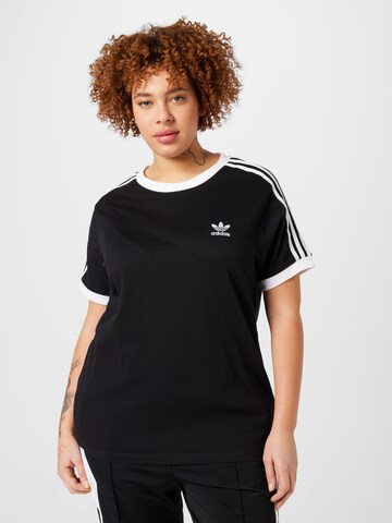 ADIDAS ORIGINALS Shirt 'Adicolor Classics 3-Stripes ' in Zwart: voorkant