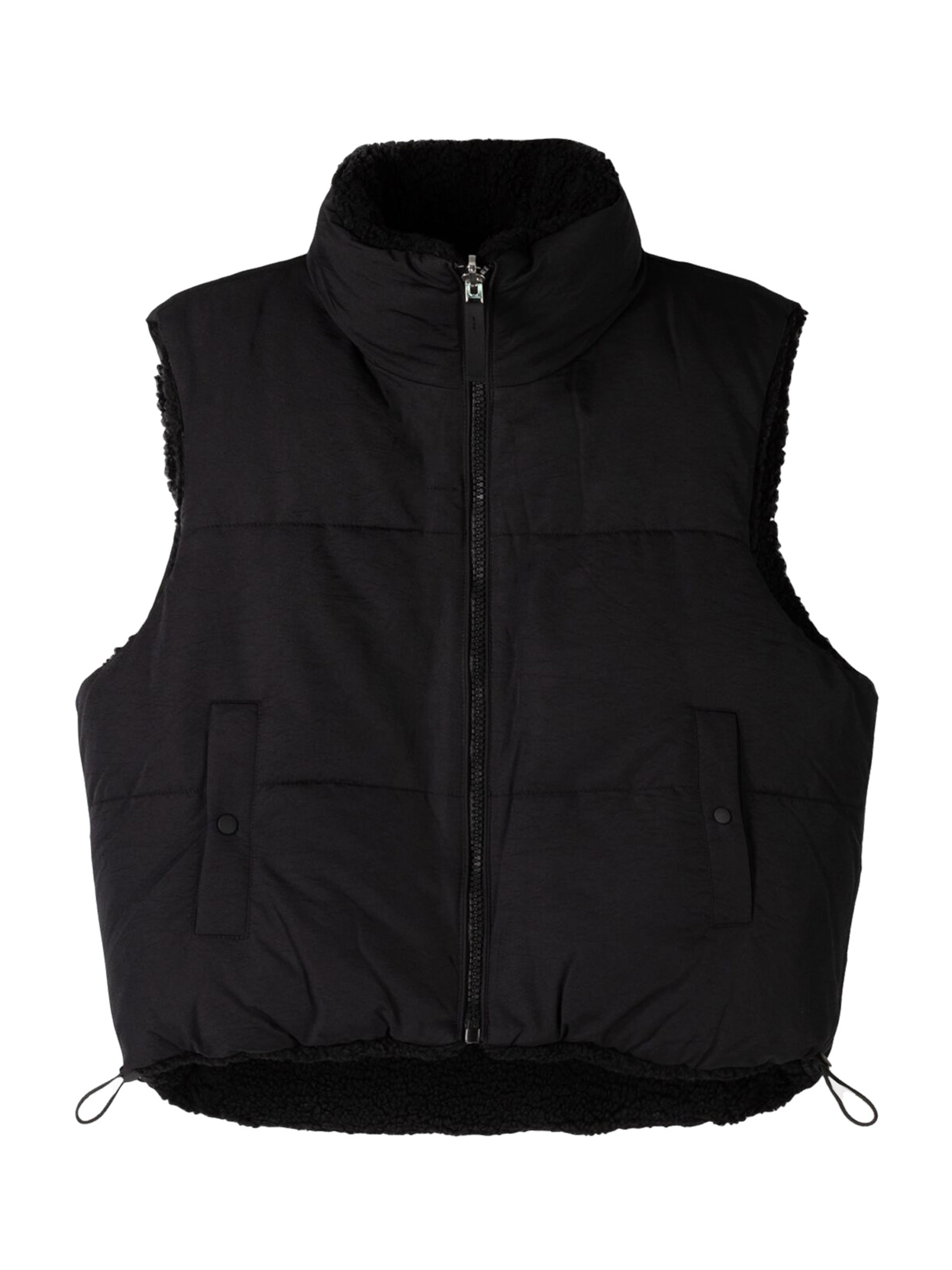 Bershka Vest in Black ABOUT YOU