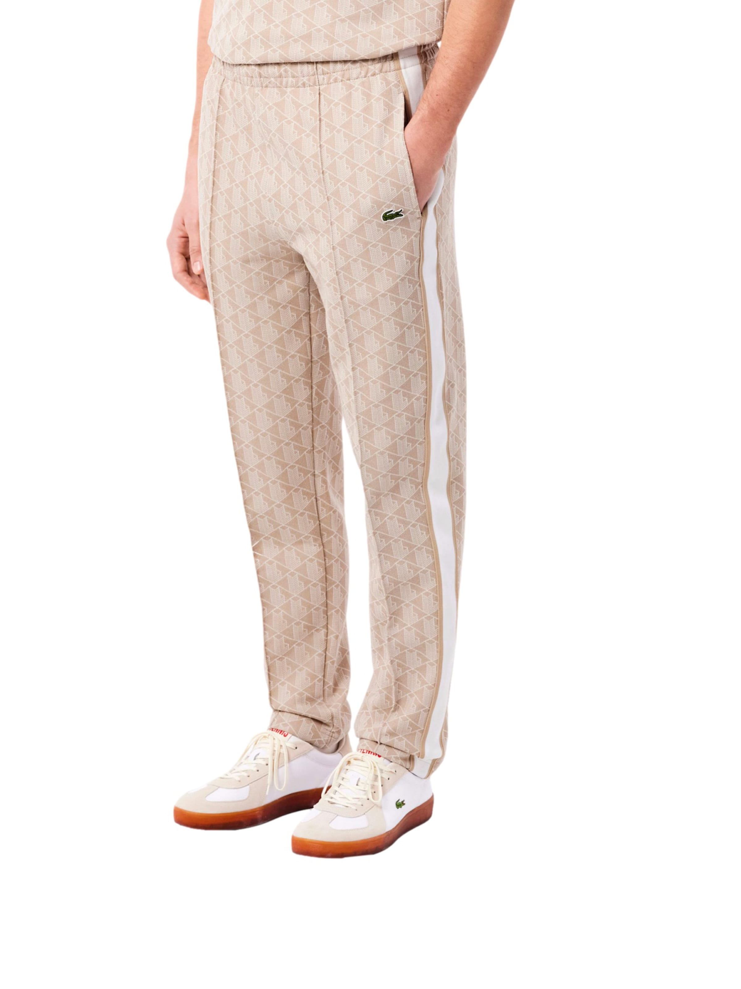 LACOSTE Regular Sportbroek in Beige