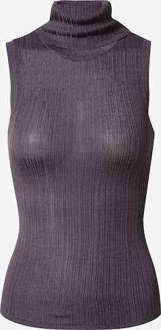 Top in maglia di Karen Millen in grigio: frontale