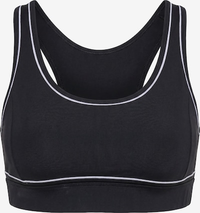 Ulla Popken Sports Bra in M-L in Black / White, Item view