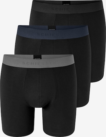 SCHIESSER Boxer shorts '95/5 Multipacks' in Black: front