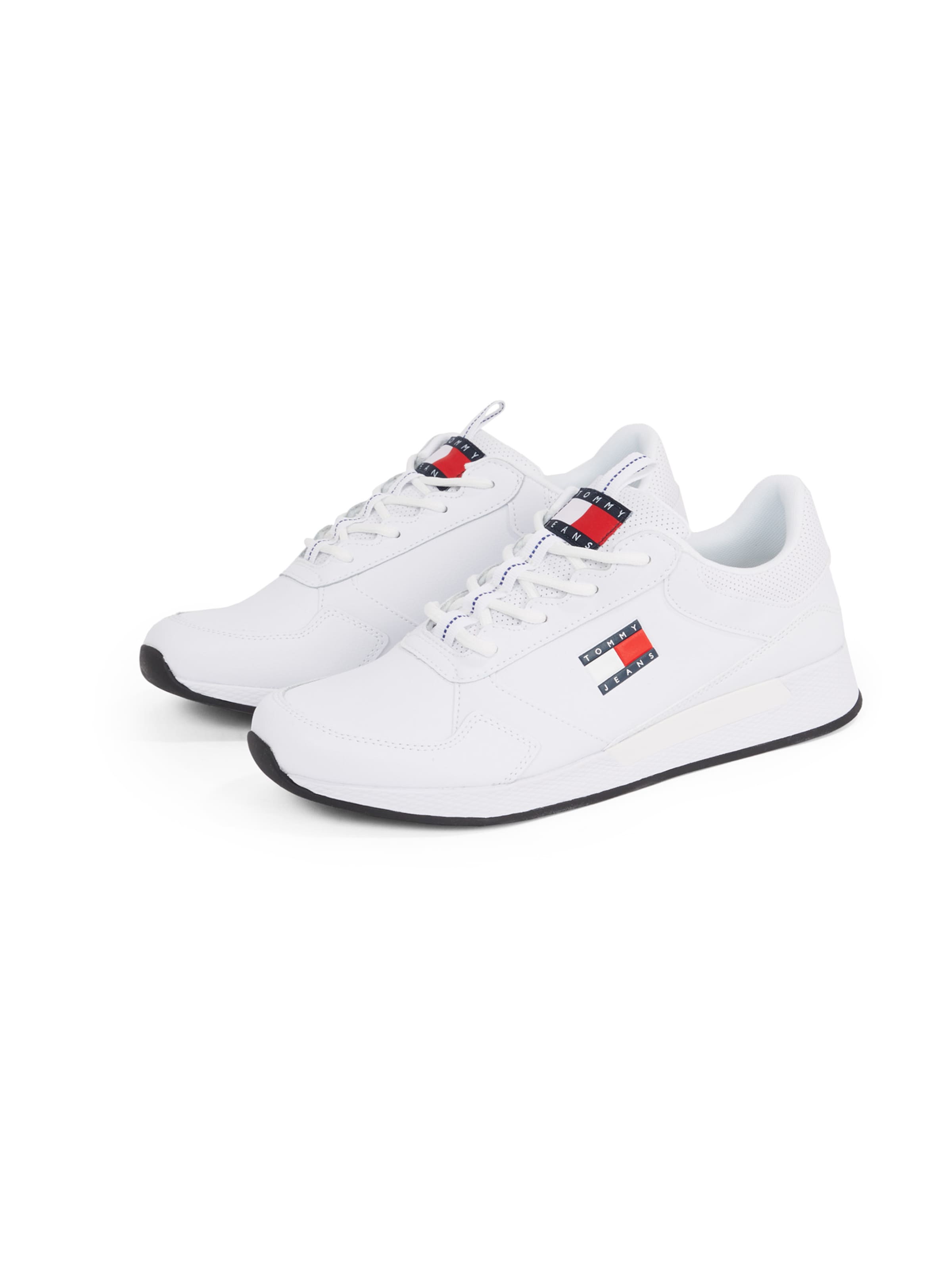 Tommy Jeans Sneaker low 'Retro Basket Ess Meg 3A3' i hvid