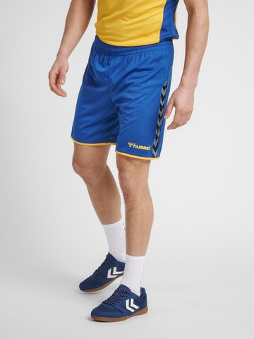 Hummel - regular Pantalón deportivo en azul: frente