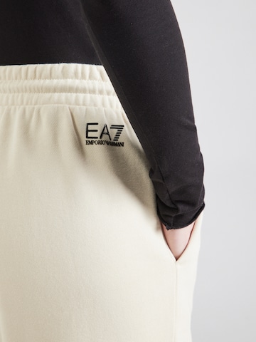 EA7 Emporio Armani Tapered Trousers 'TRAIN VISIBILITY' in Beige