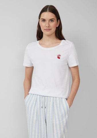 s.Oliver Shirt in Wit: voorkant