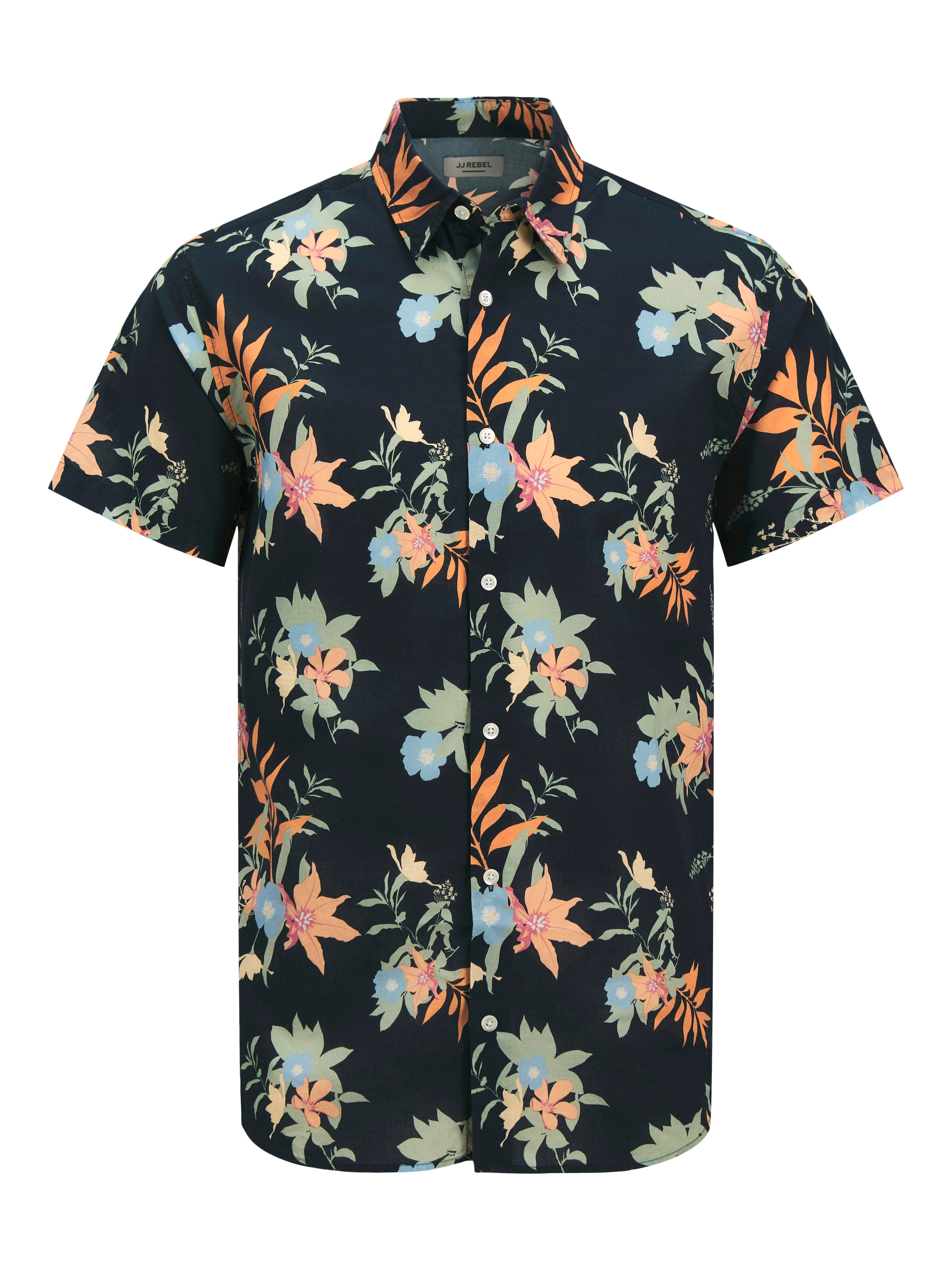 JJ Rebel Button Up Shirt 'JREBBASTIAN' in Blue: front