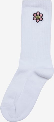 Chaussettes 'Peace' Urban Classics en blanc