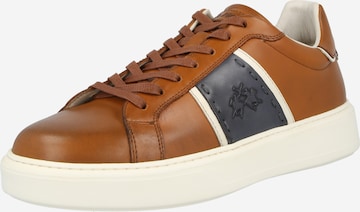 La Martina - Zapatillas deportivas bajas en marrón: frente