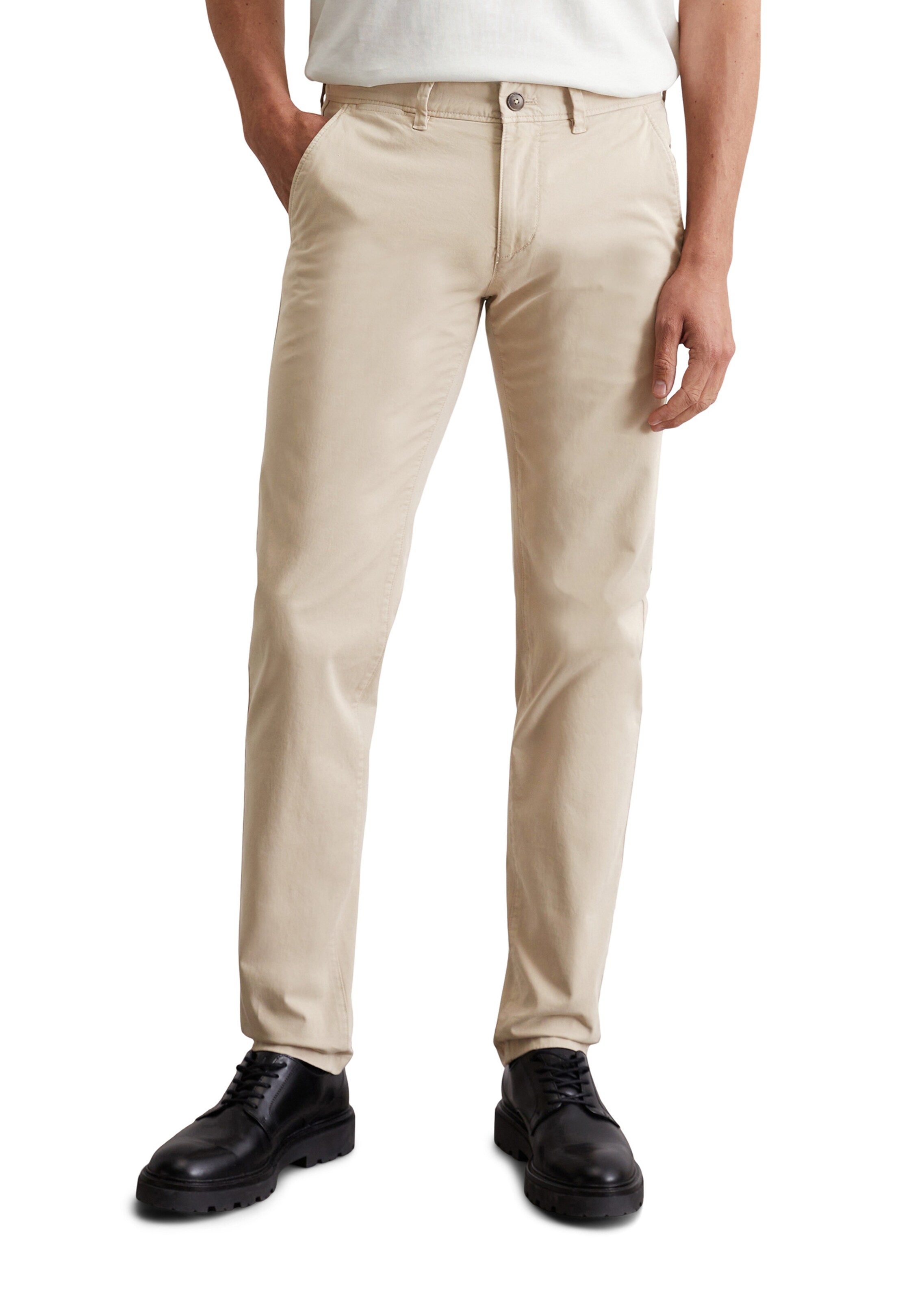 Marc O'Polo Regular Chino trousers 'Stig' in Beige: front